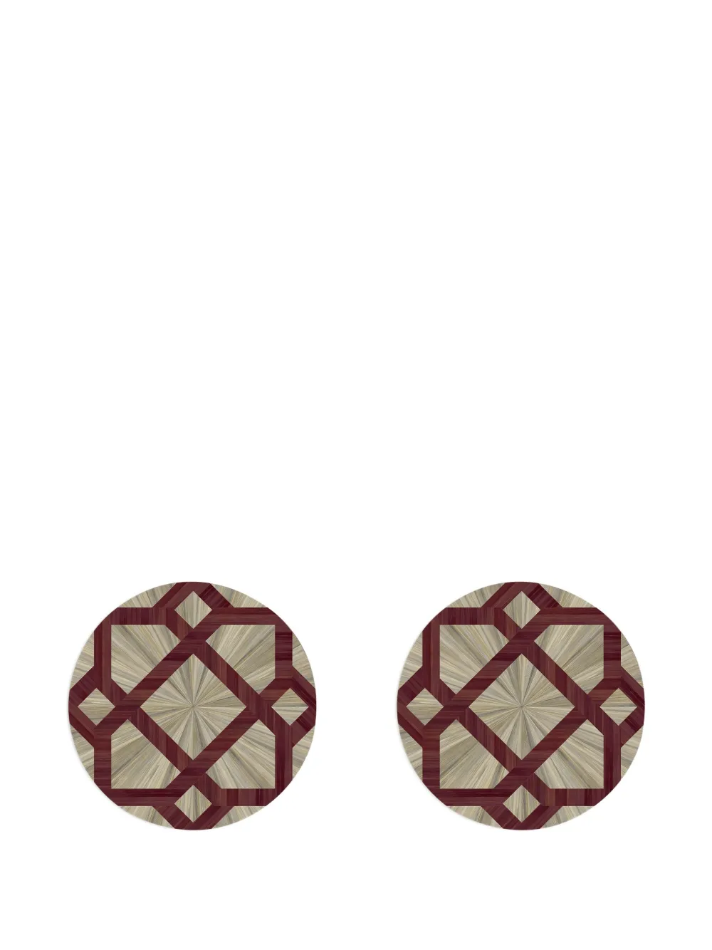 HestiaLiving Arabesque geometric tablemats (set of two) | Neutrals | Image 1