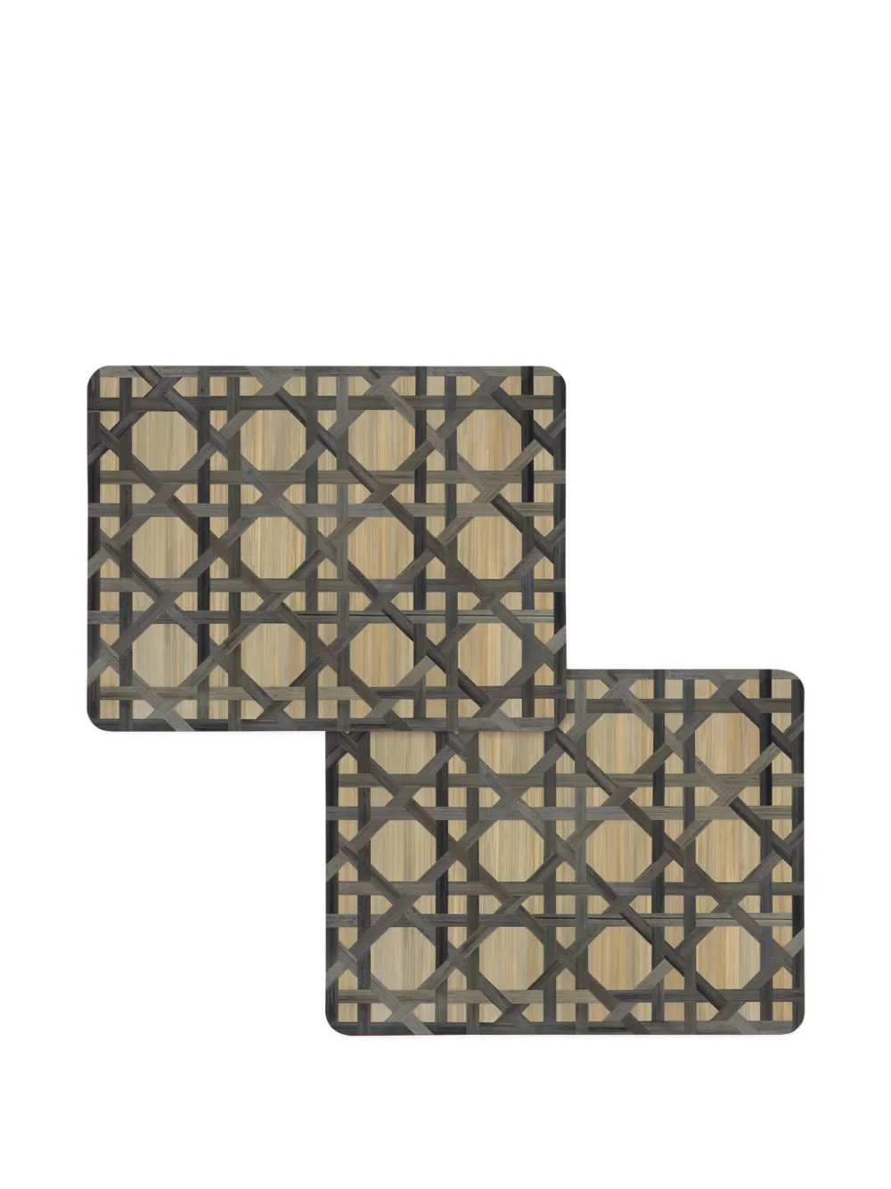 HestiaLiving Epoch rectangular woven tablemats (set of two) | Neutrals | Image 1