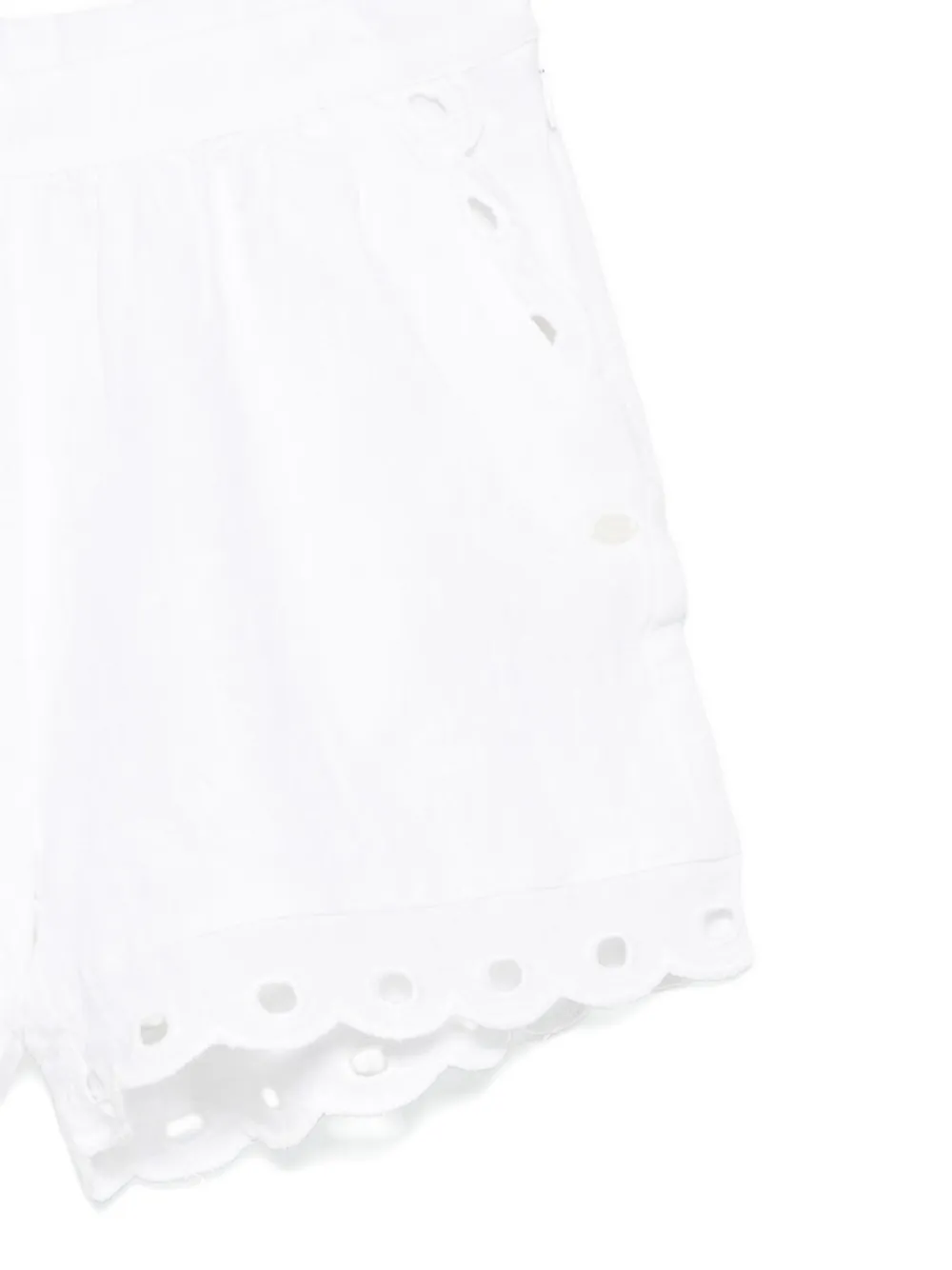 Tartine Et Chocolat Broderie anglaise linnen shorts Wit