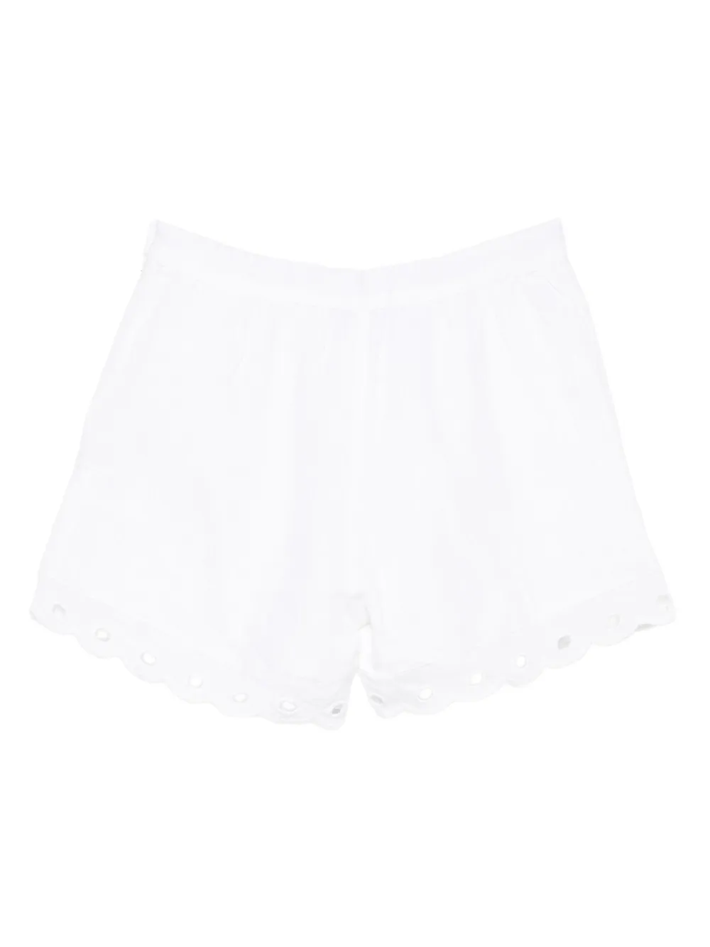 Tartine Et Chocolat Broderie anglaise linnen shorts Wit