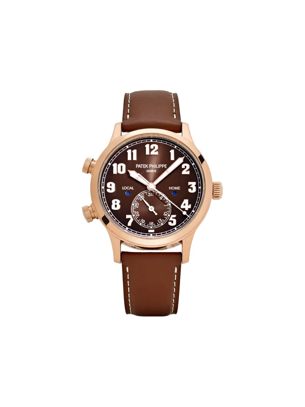 Patek Philippe 2020 カラトラバ パイロット トラベルタイム 40mm - ブラウン Patek Philippe 2020 カラトラバ パイロット トラベルタイム 40mm - ブラウン