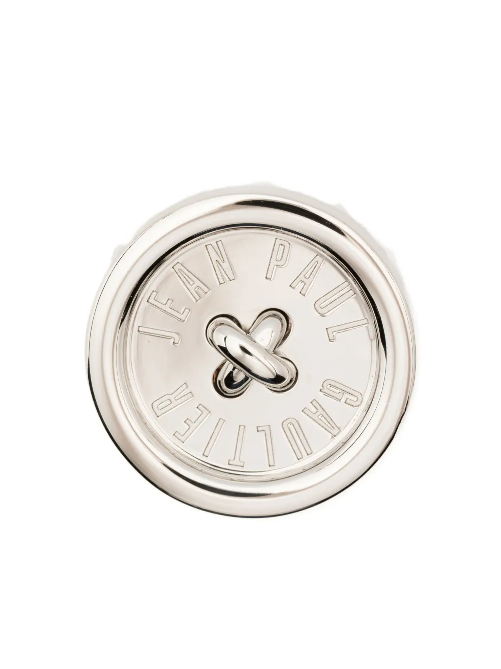 Jean Paul Gaultier button earrings - Argento