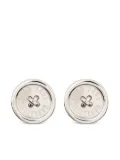 Jean Paul Gaultier button earrings - Silver