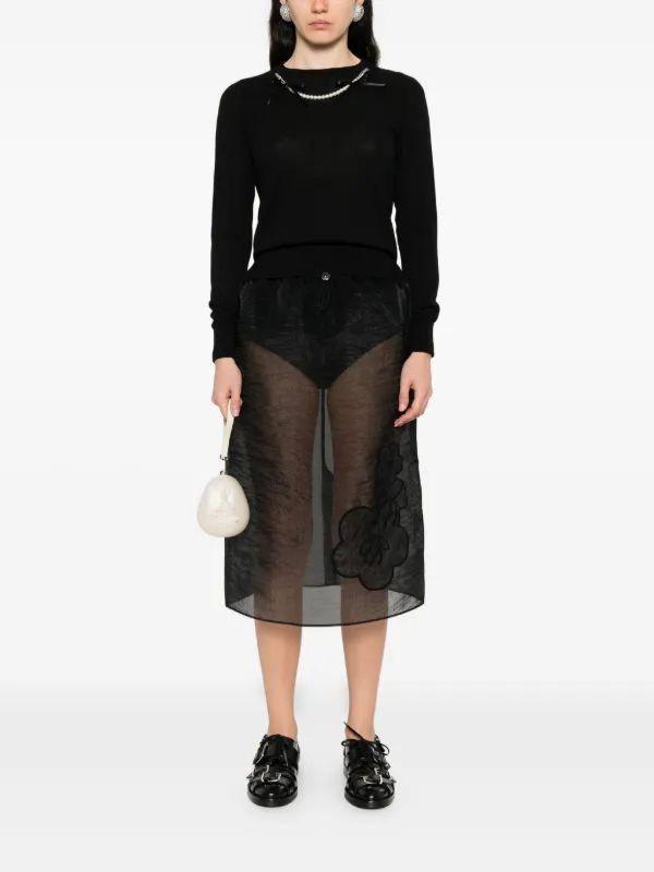 Simone Rocha パールトリム セーター | ブラック | FARFETCH JP