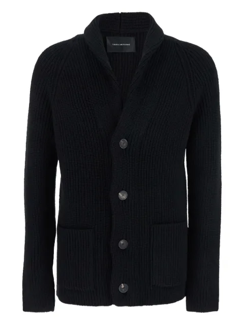 Tagliatore ribbed shawl-collar cardigan