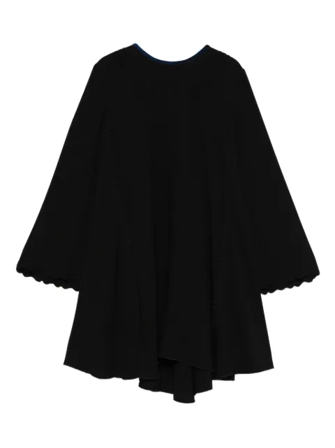 Forte Forte scallop-trimmed flared dress