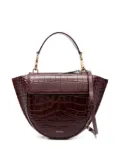 Wandler mini Hortensia crocodile-embossed bag - Red