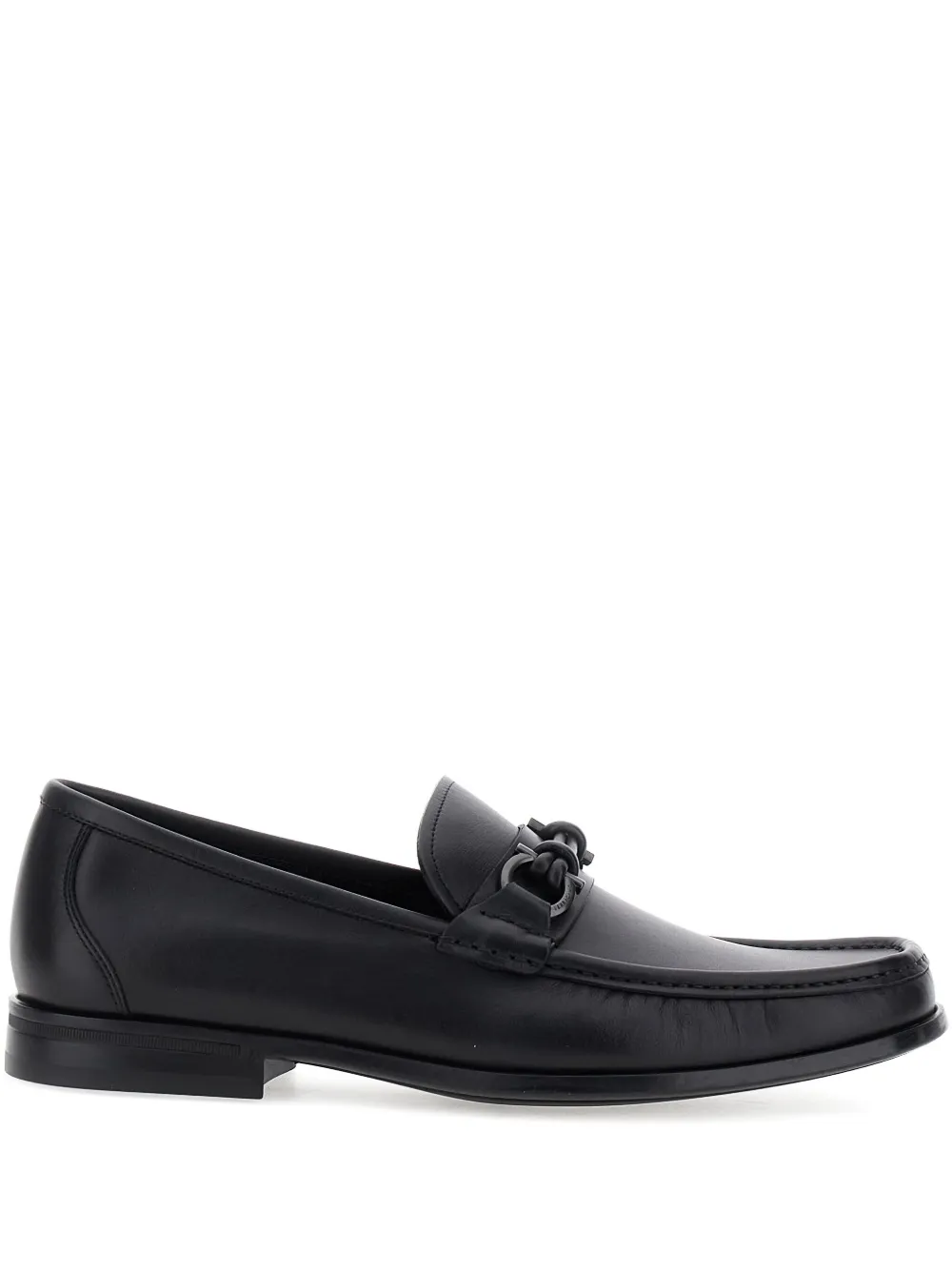 Ferragamo Gancini-detail loafers Black
