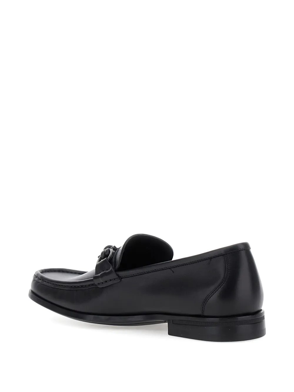 Ferragamo Gancini-detail loafers Black