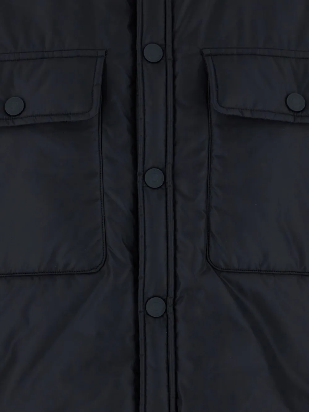 DSQUARED2 Gewatteerd shirtjack met dubbele zak Zwart