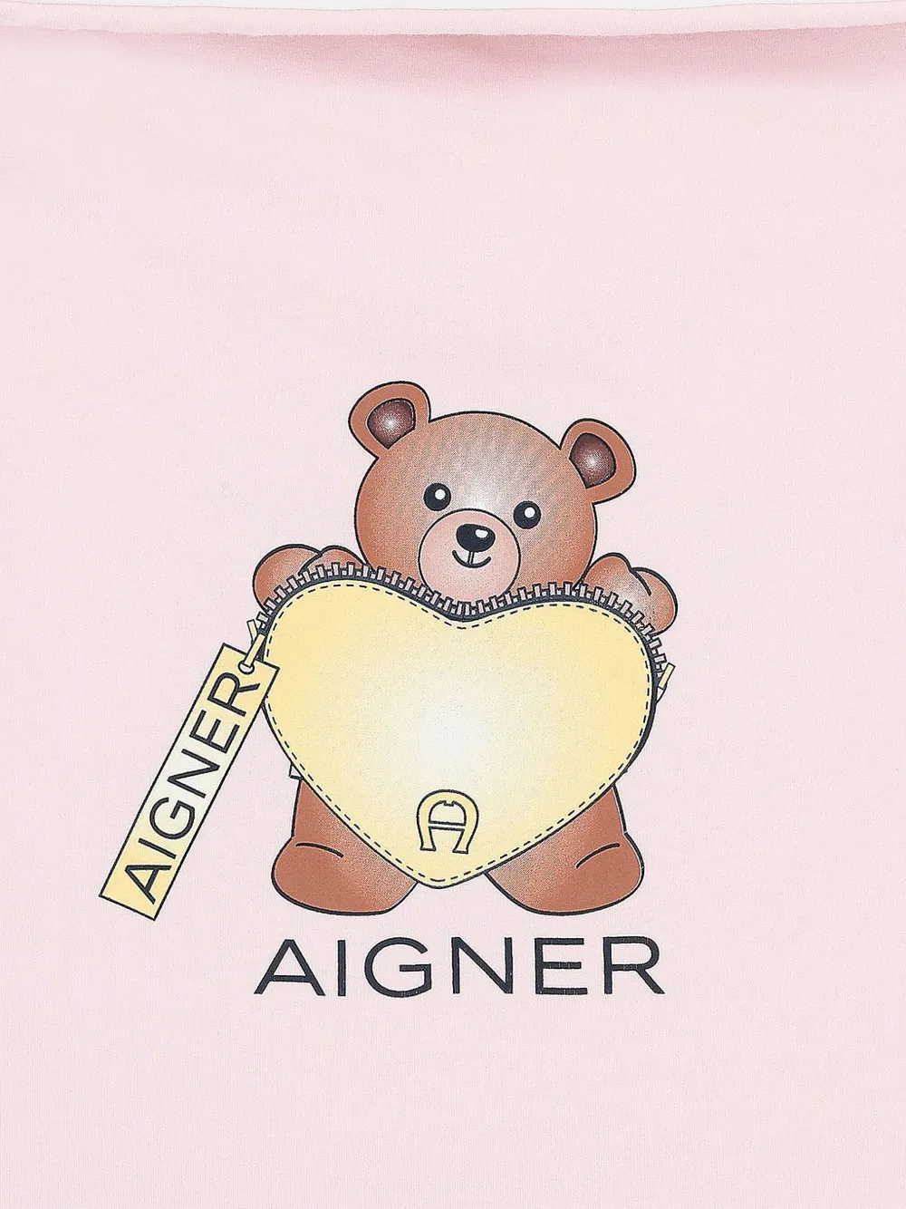 Aigner Kids Slaapzak met capuchon en teddybeerprint Roze