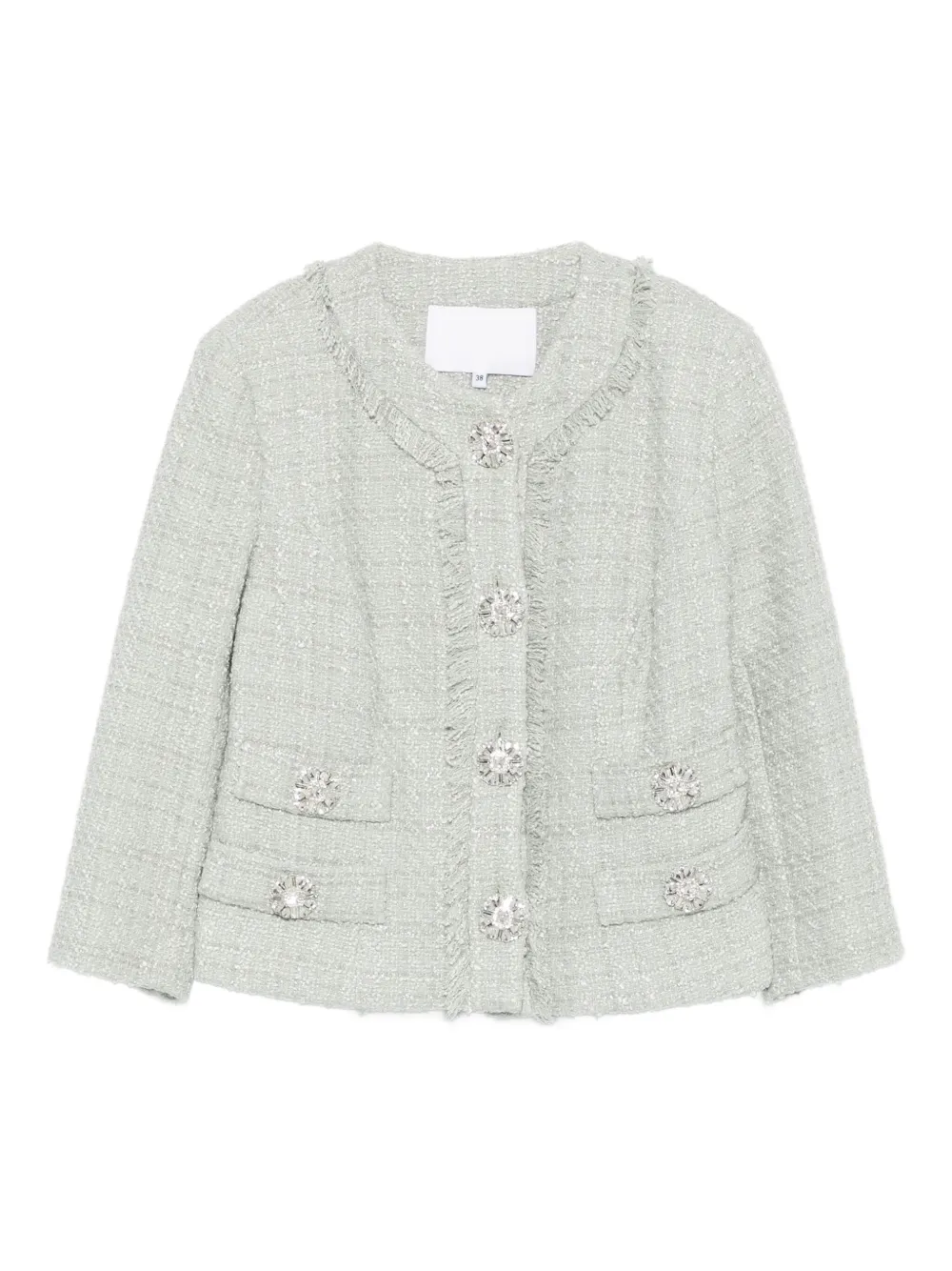 embellished fringe jacket