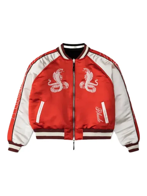 RHUDE embroidered satin jacket