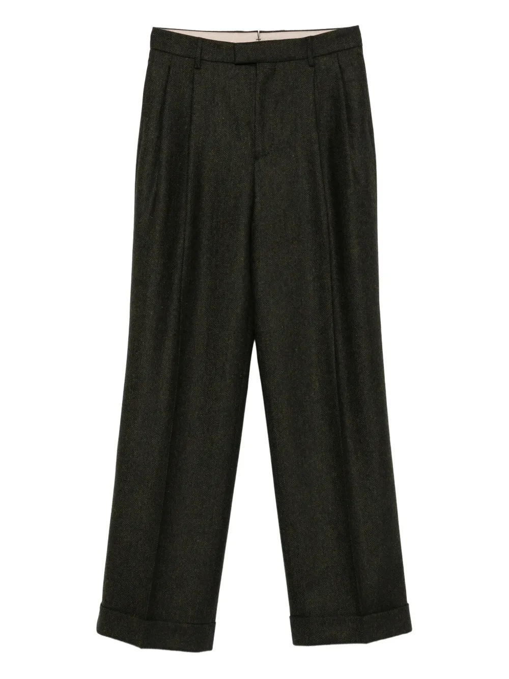 pleated-details trousers