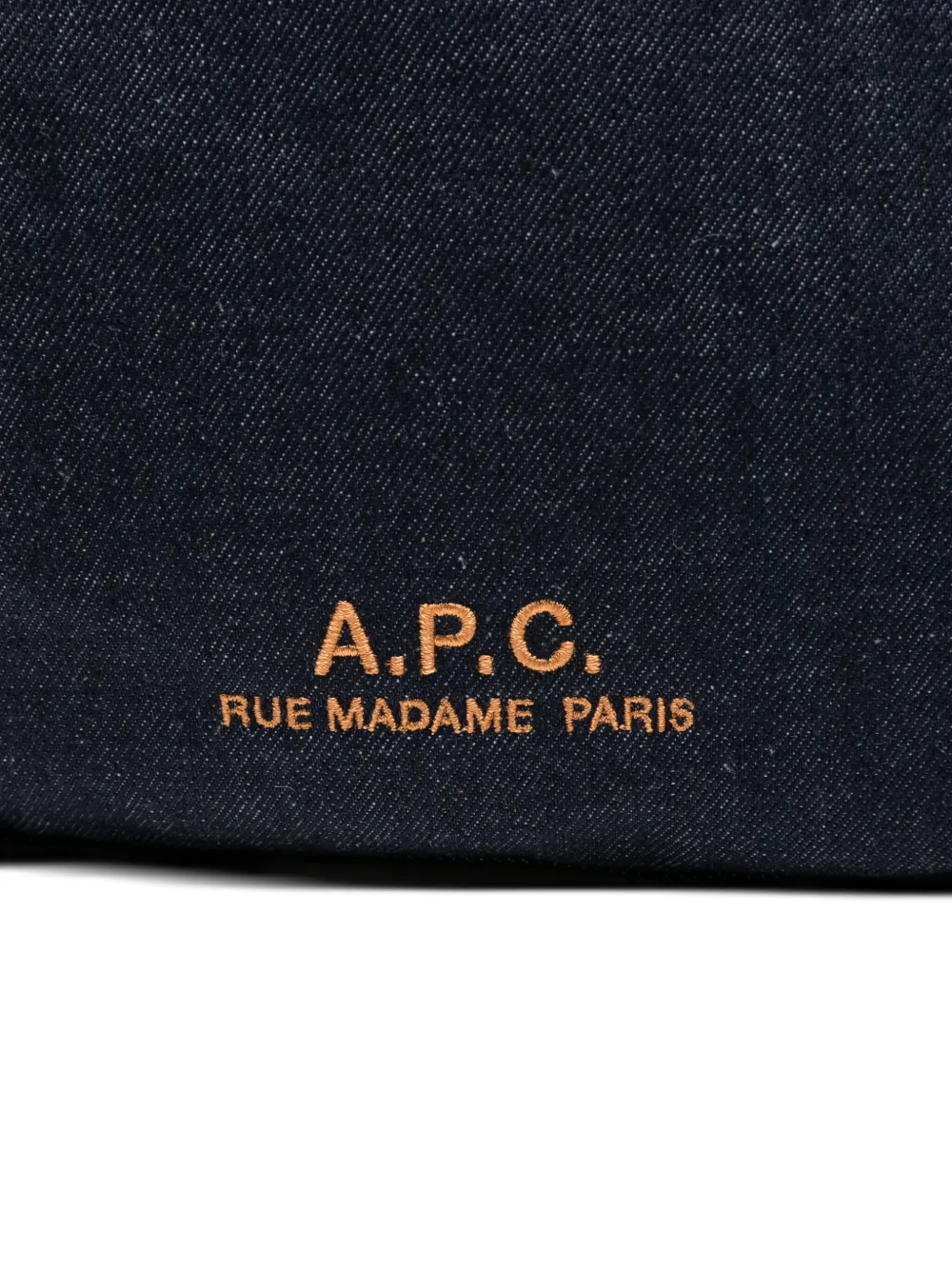 A.P.C. Medium denim crossbodytas Blauw