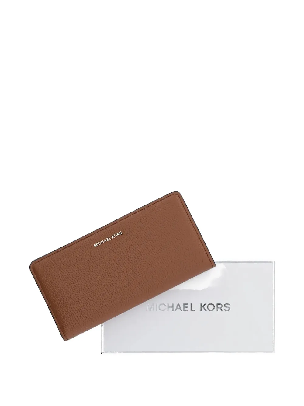 Michael Kors logo-detail leather wallet Bruin