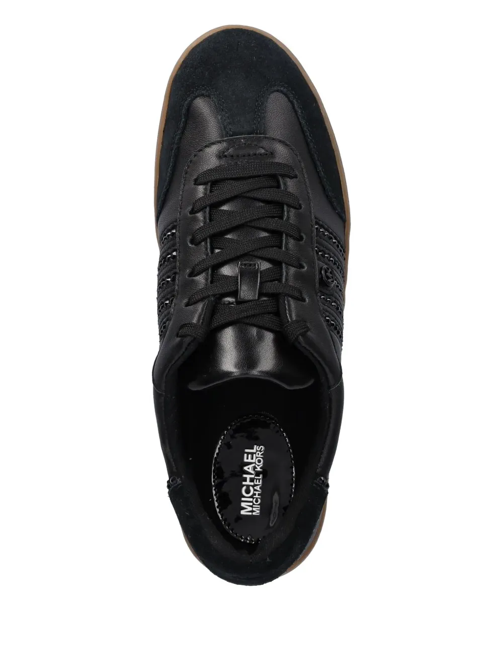 Michael Michael Kors Embellished Sneakers In Black