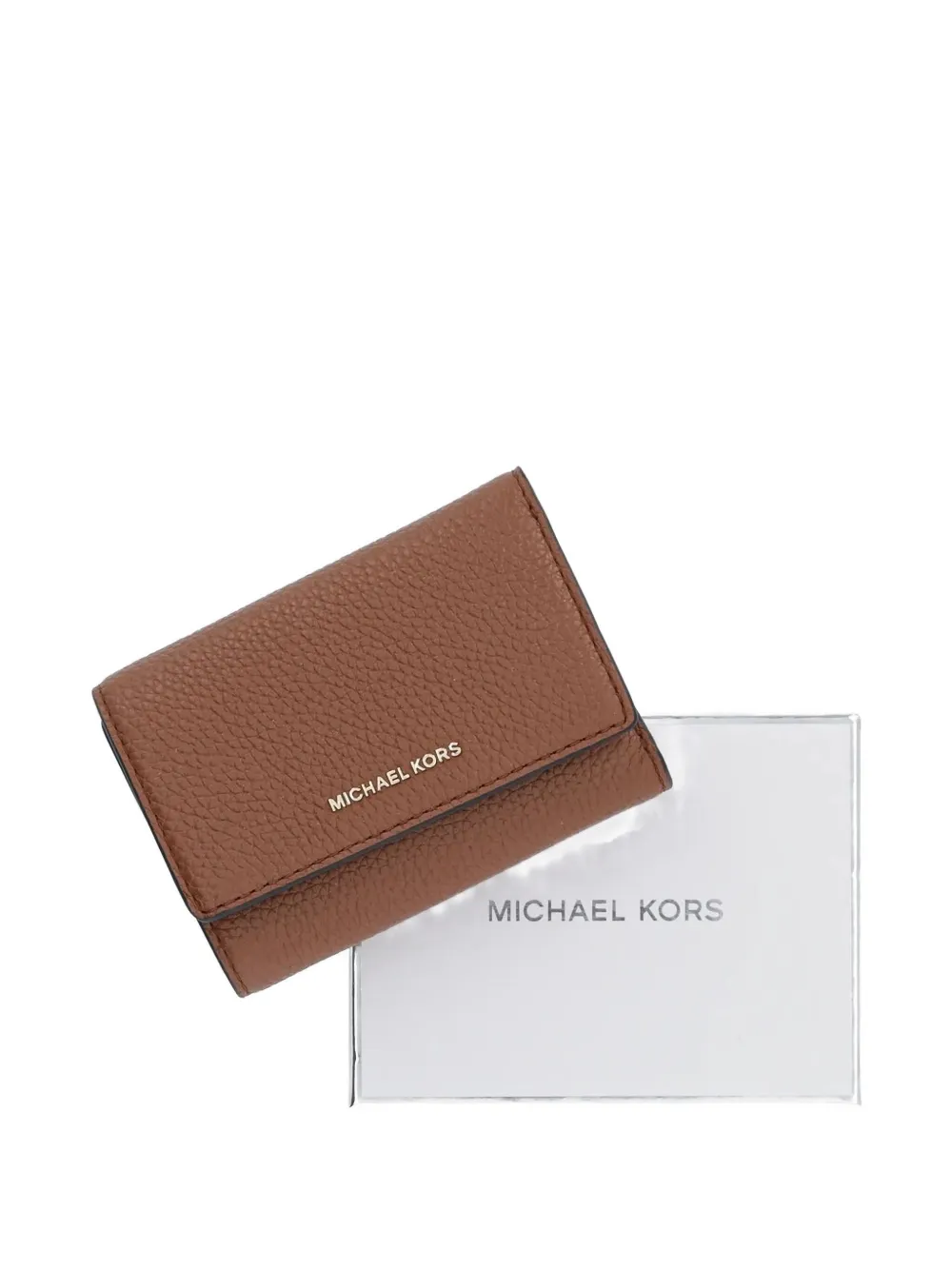 Michael Kors leather zip-top wallet Bruin