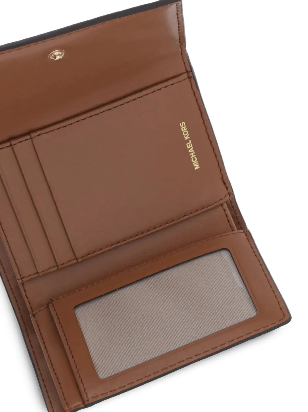  Michael Michael Kors Leather Zip-top Wallet - Brown 