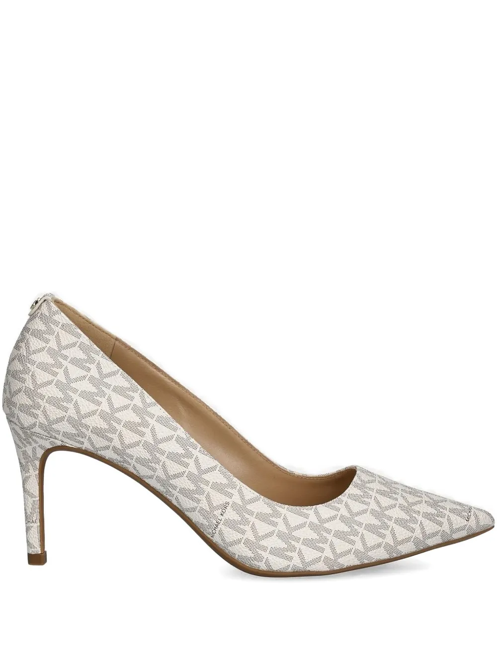 Michael Kors monogram heeled pumps Neutrals