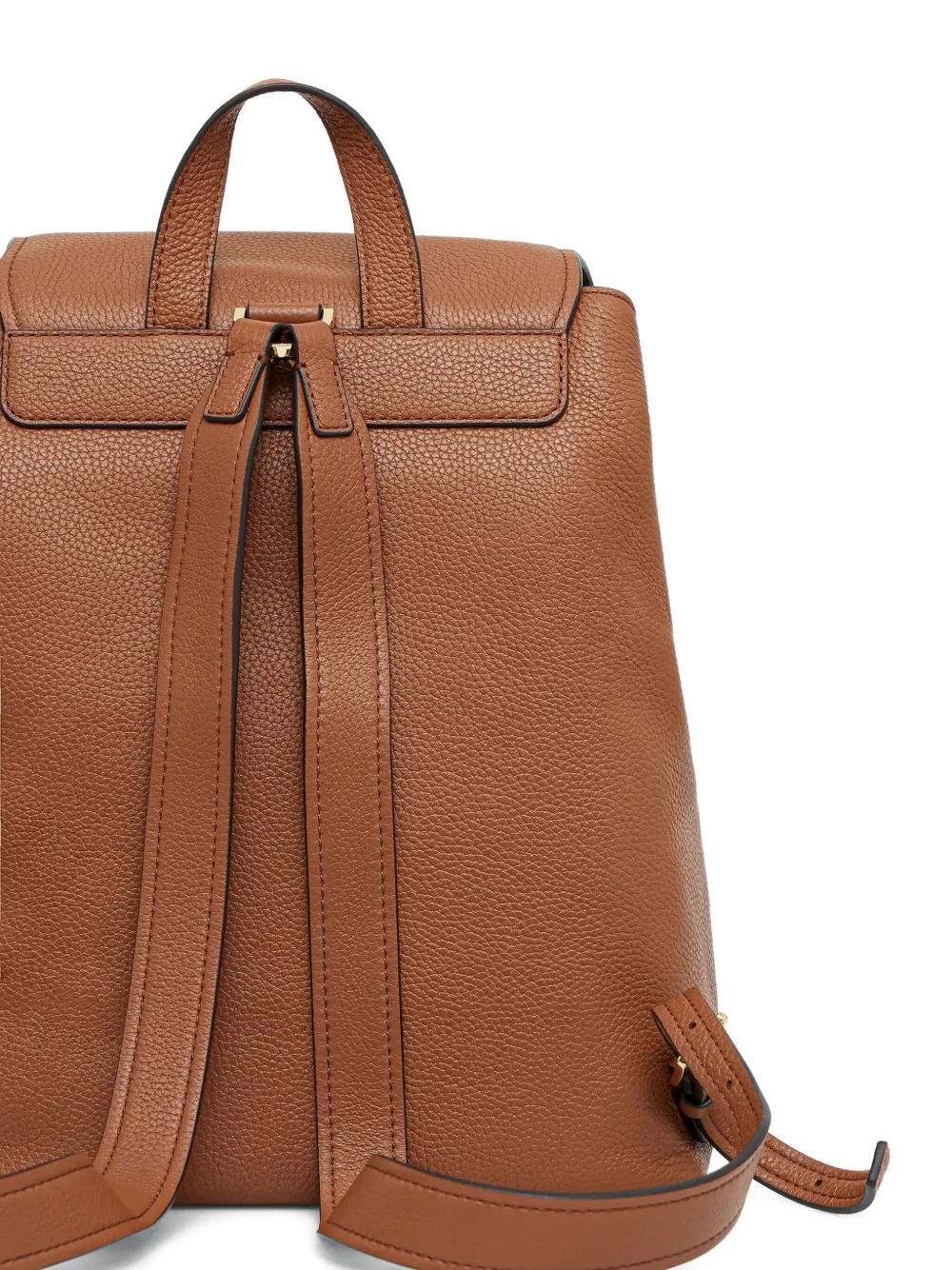 Michael Kors Quinn leren rugzak met dubbele gesp Bruin