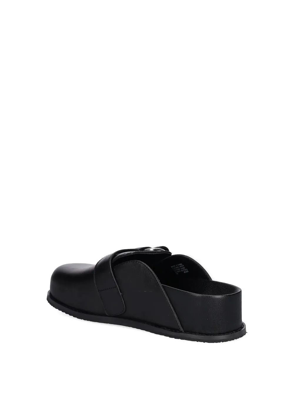 Michael Michael Kors Jaden Ring-buckle Leather Slides In Black