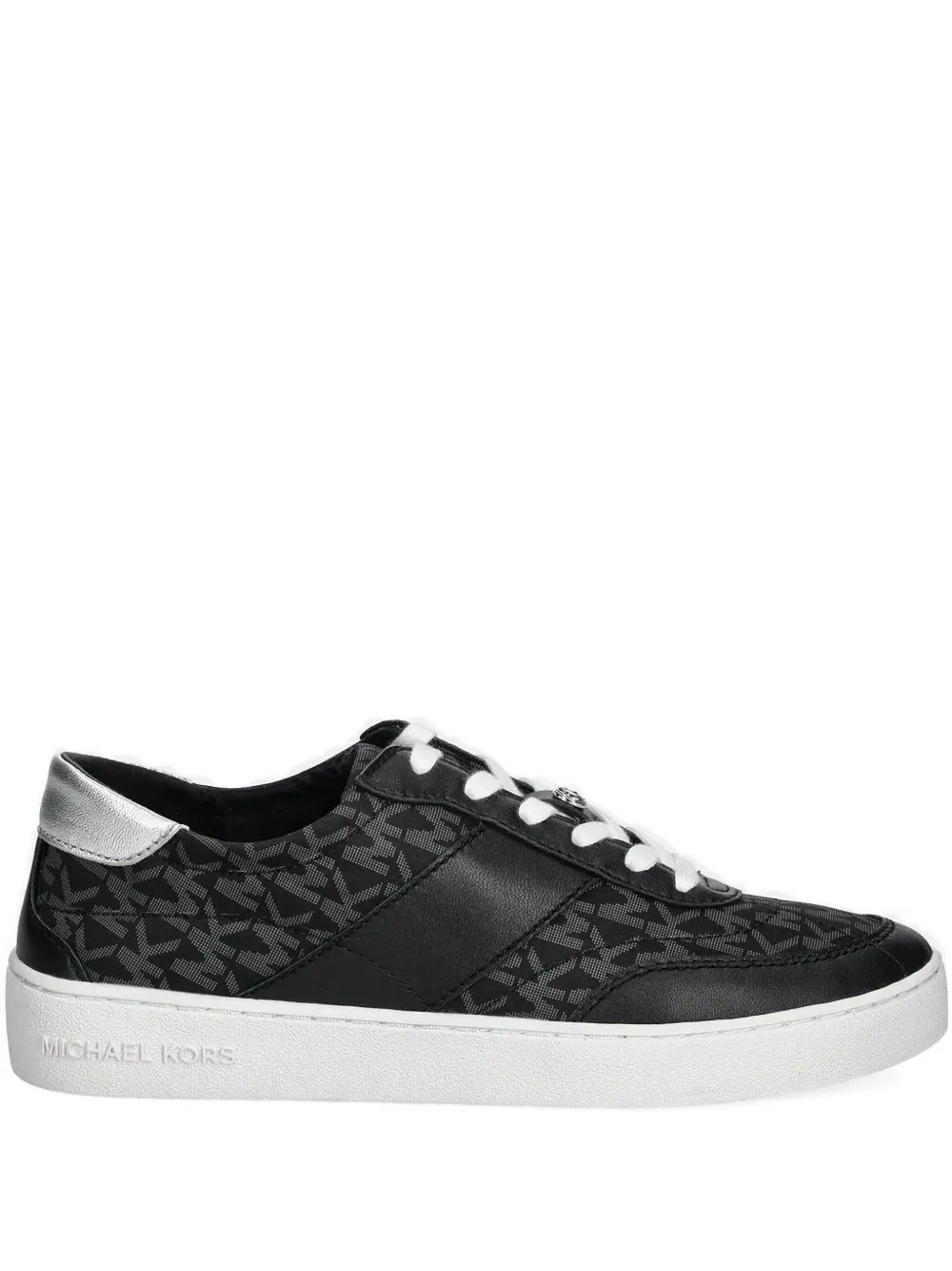 Michael Michael Kors Monogram Sneakers In Black