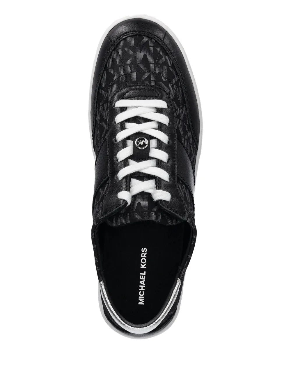 Michael Michael Kors Monogram Sneakers In Black