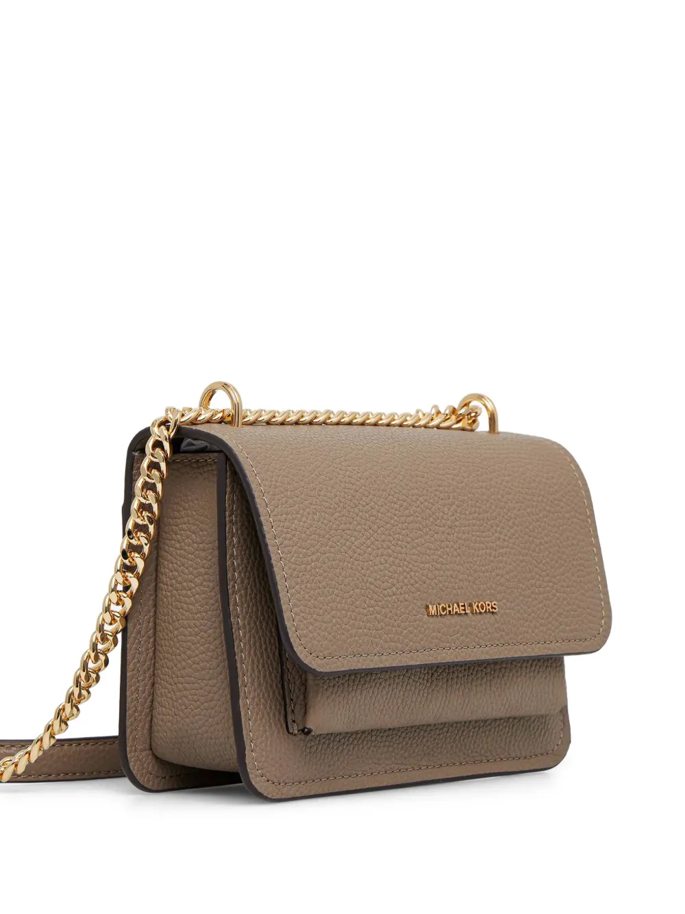 Michael Kors mini Claire grained-leather shoulder bag Bruin