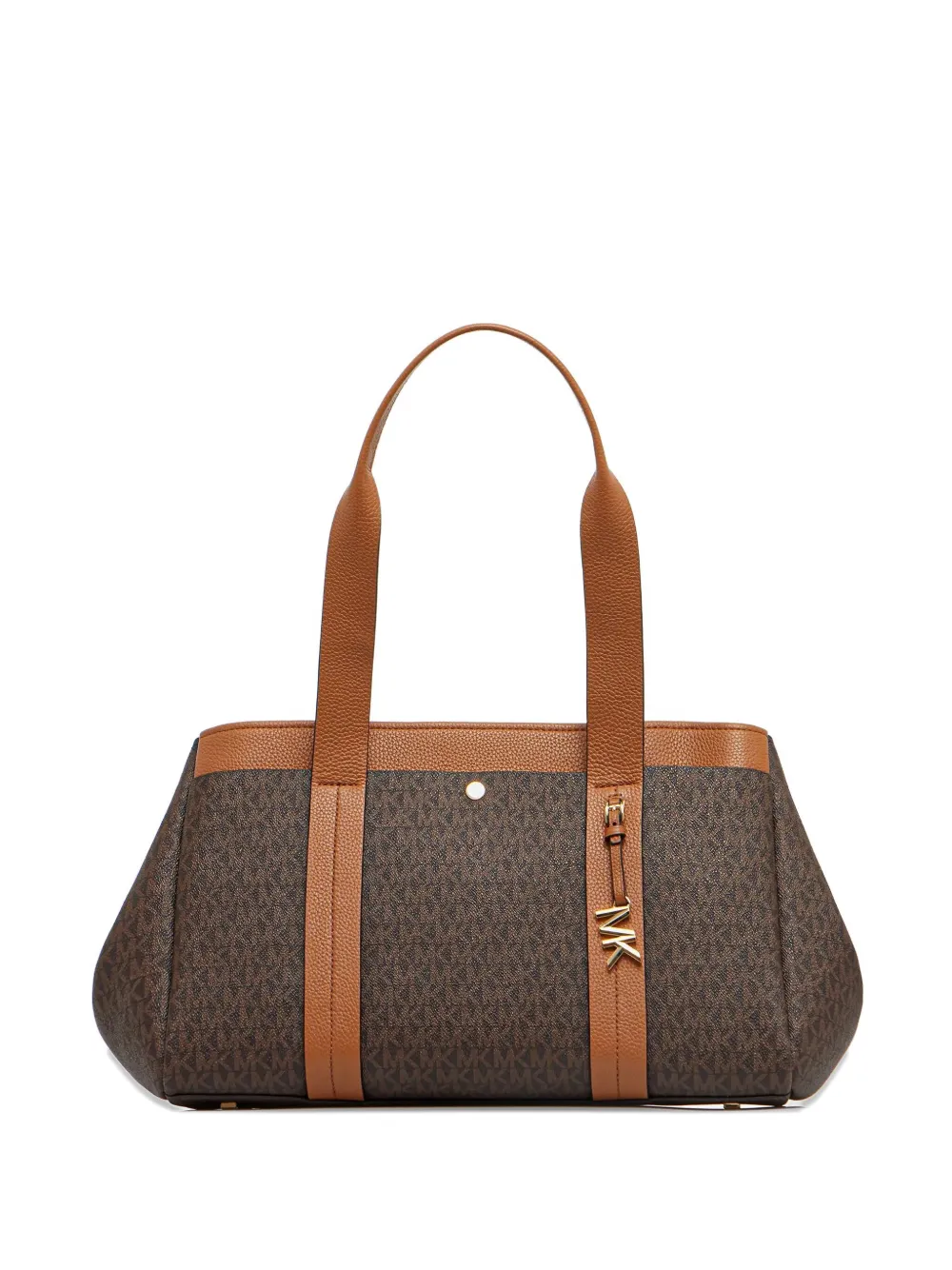 monogram-pattern tote bag