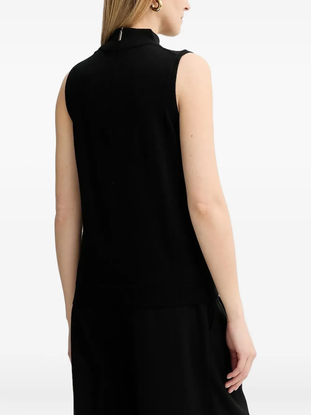 Michael Michael Kors high-neck sleeveless tank top - ブラック Michael Michael Kors high-neck sleeveless tank top - ブラック