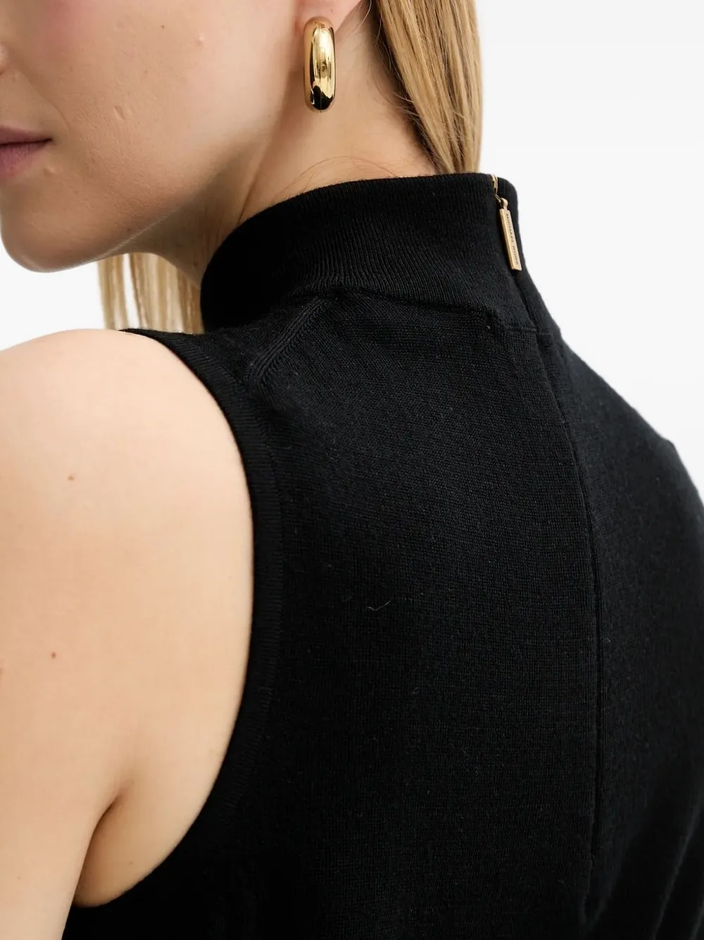 Michael Kors high-neck sleeveless tank top Zwart