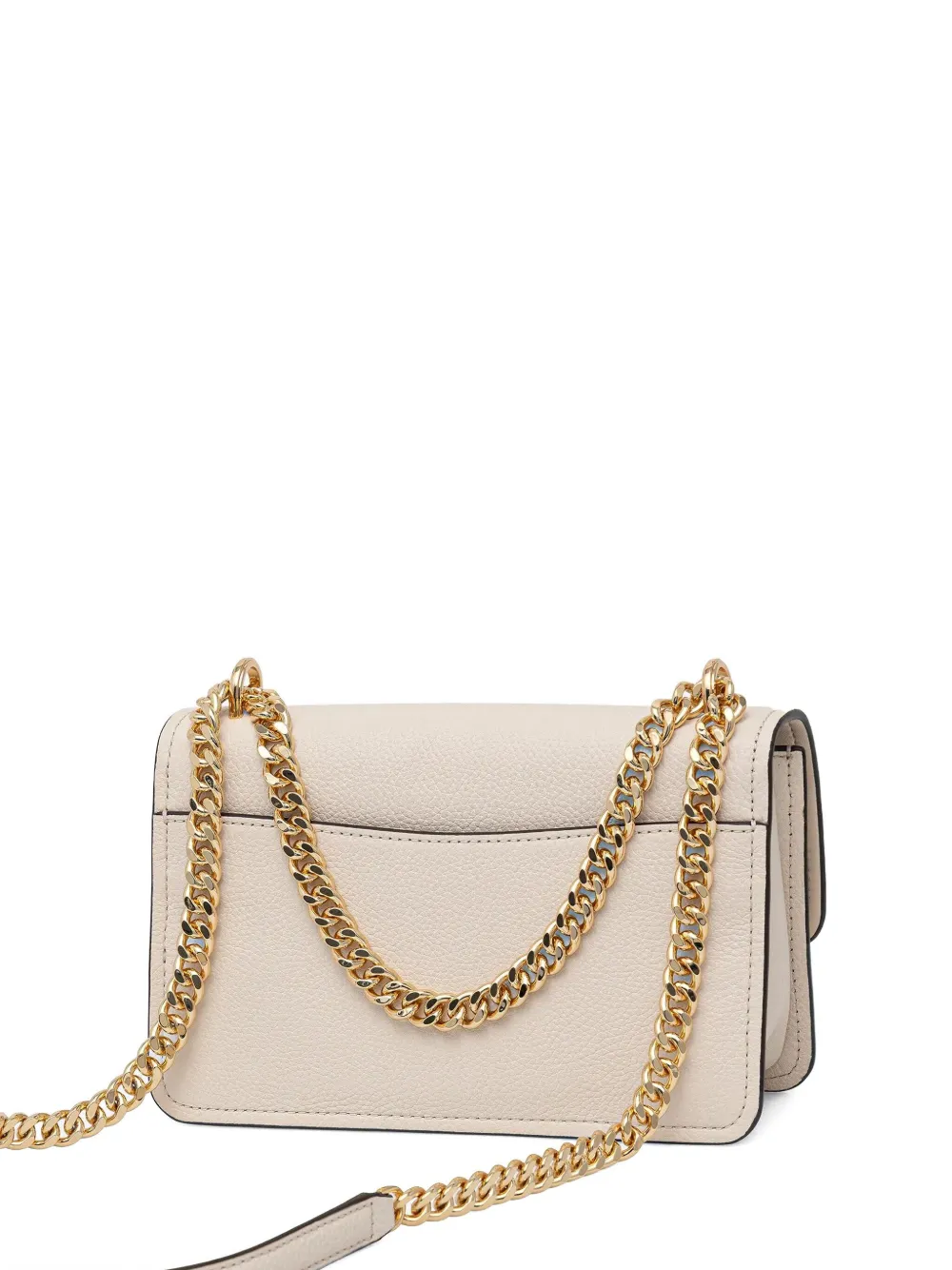 Michael Kors small Claire grained-leather shoulder bag Wit