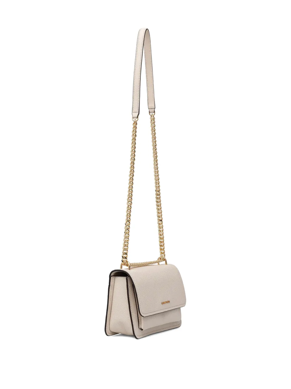 Michael Kors small Claire grained-leather shoulder bag Wit