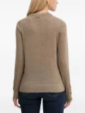 Michael Michael Kors button-cuff wool jumper - Brown