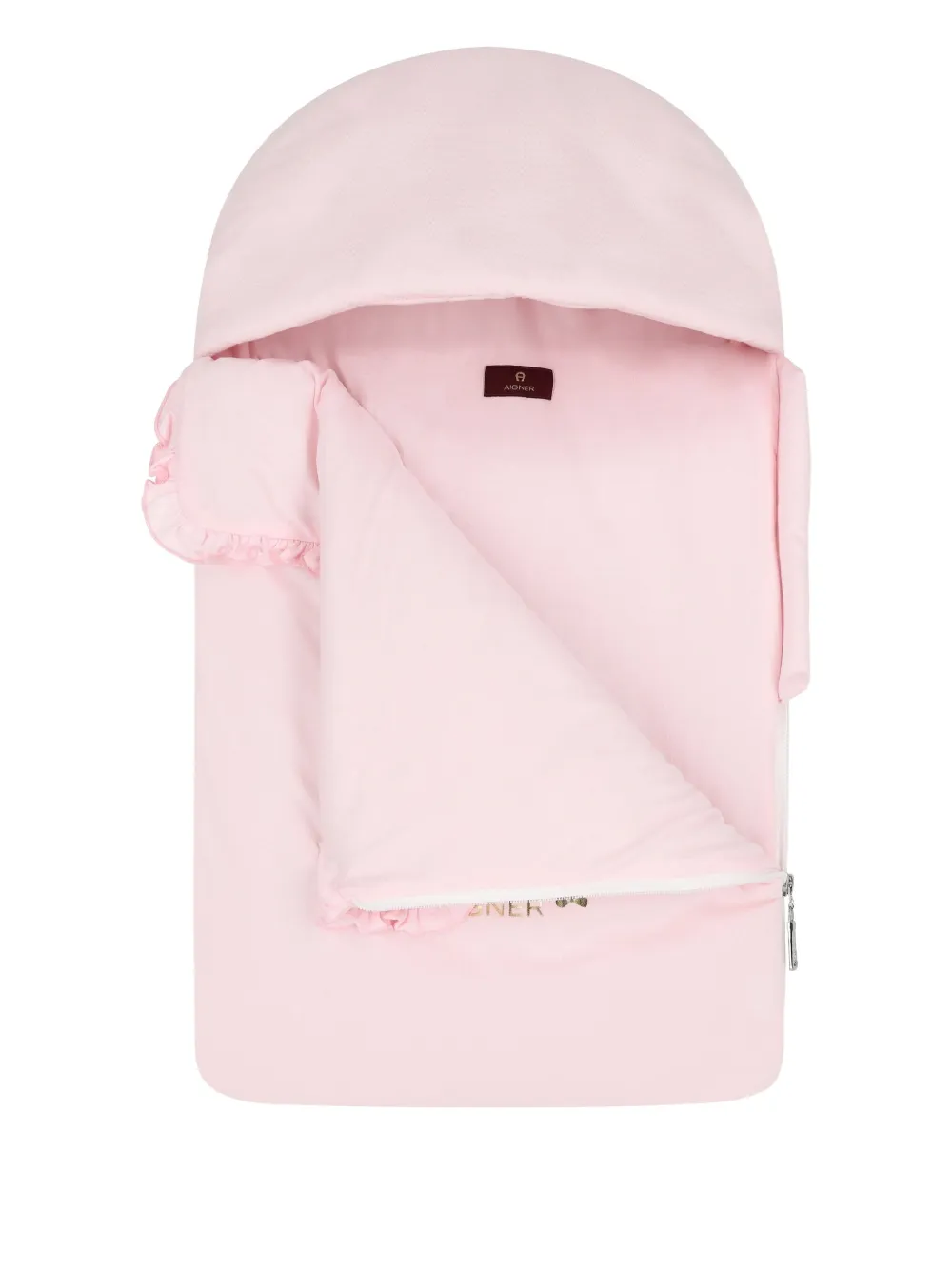 Aigner Kids Slaapzak met ruches en logo Roze