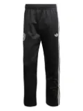 adidas three-stripe embroidered track pants - Black