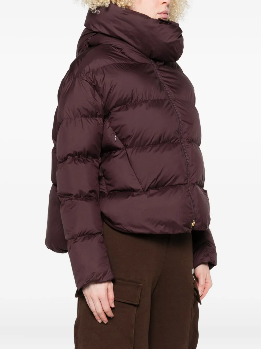 PINKO hooded puffer jacket Rood