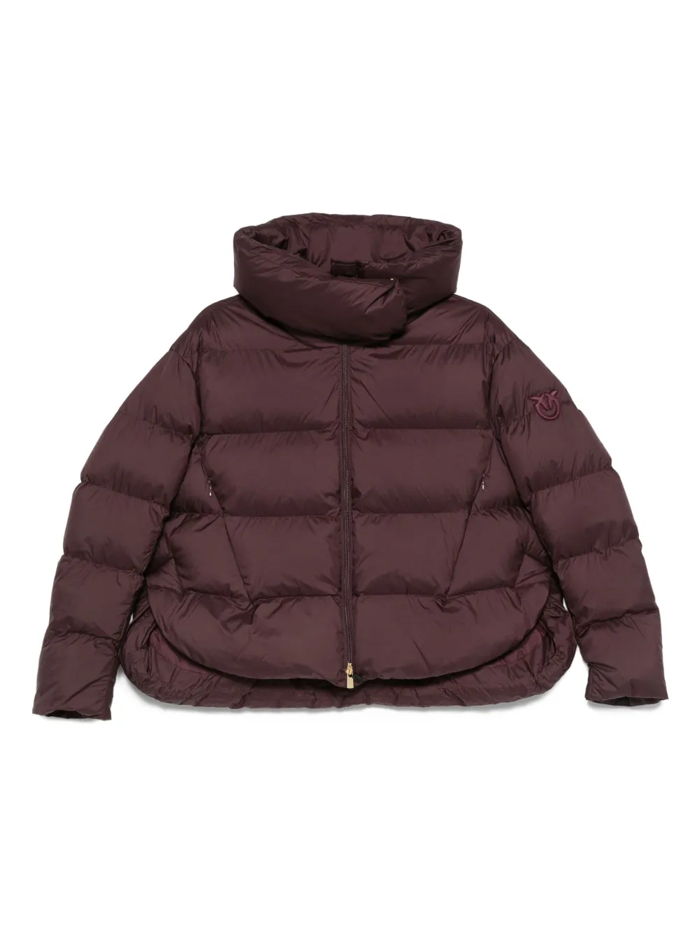 PINKO hooded puffer jacket Rood