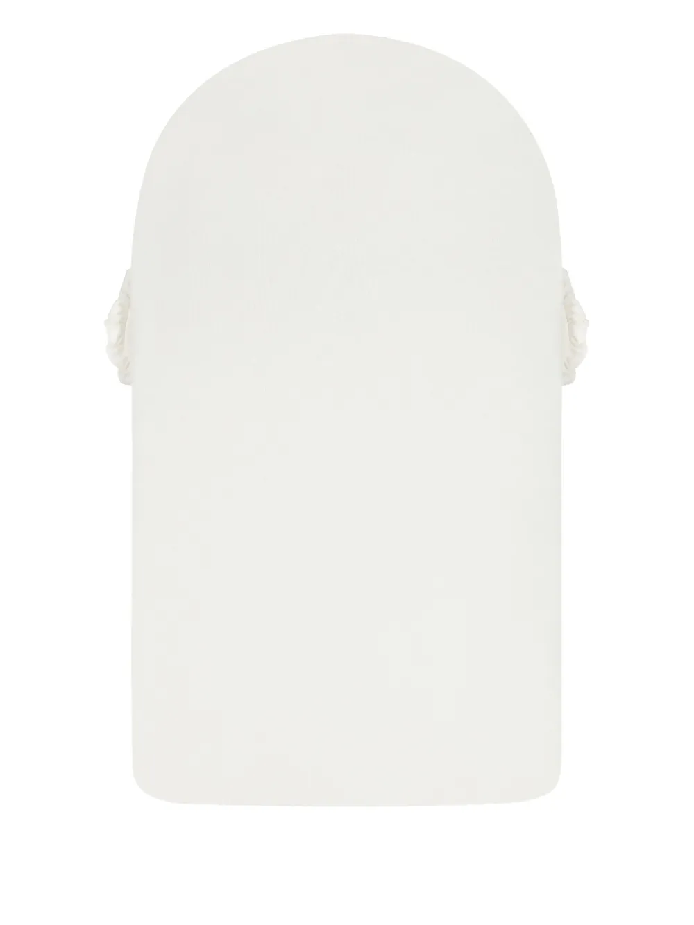 Aigner Kids Wiegdeken met ruches en logo Beige