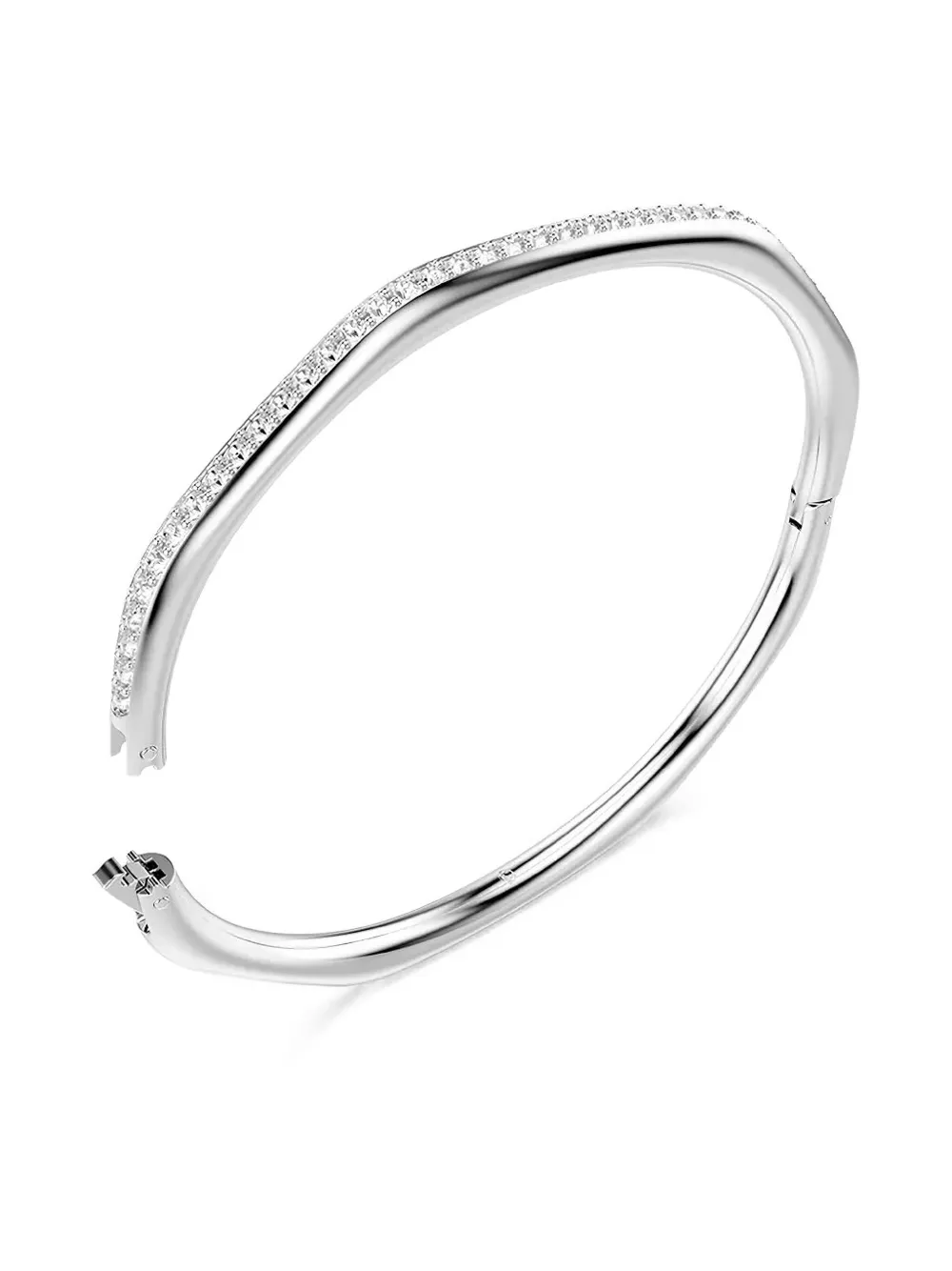Swarovski Faceted Crystal-embellished Bracelet In Metallic