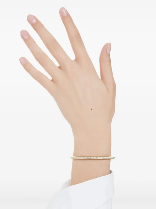 Swarovski Dextera クリスタル バングル | ゴールドトーン