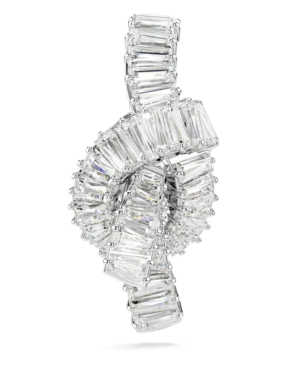 baguette-cut knot brooche