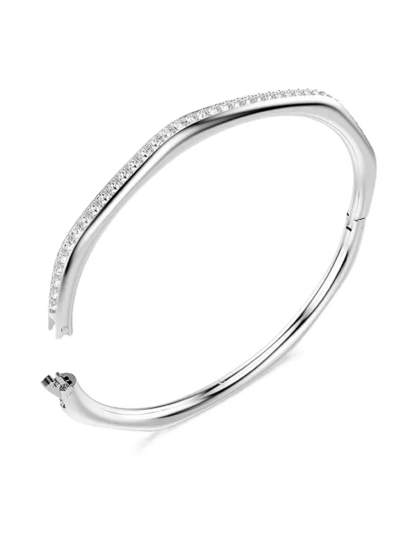 Swarovskiクリスタルバングル Swarovski Dextera クリスタル バングル | シルバートーン