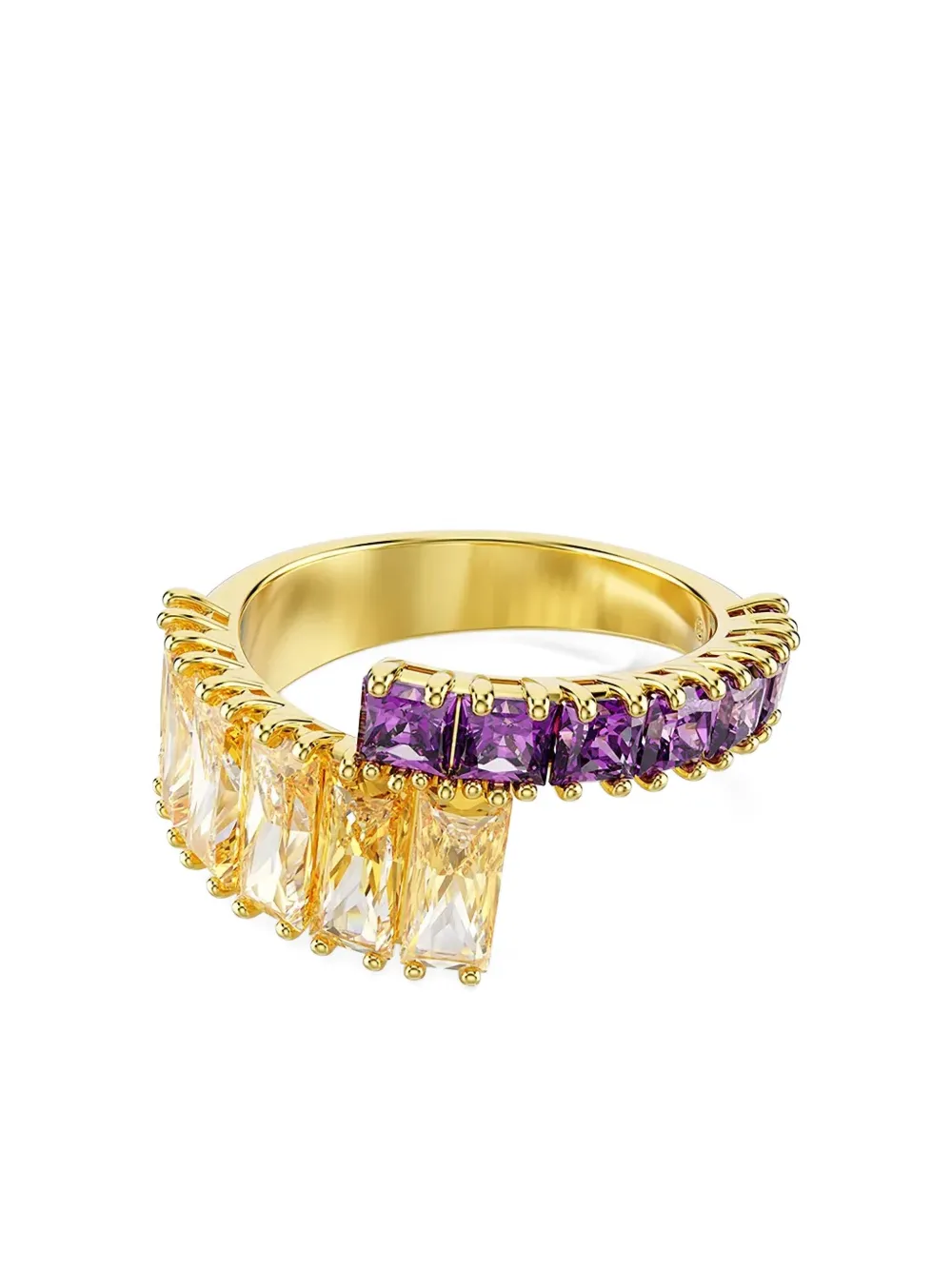 Swarovski Matrix baguette-cut gold ring - Goud