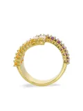 Swarovski Matrix baguette-cut gold ring