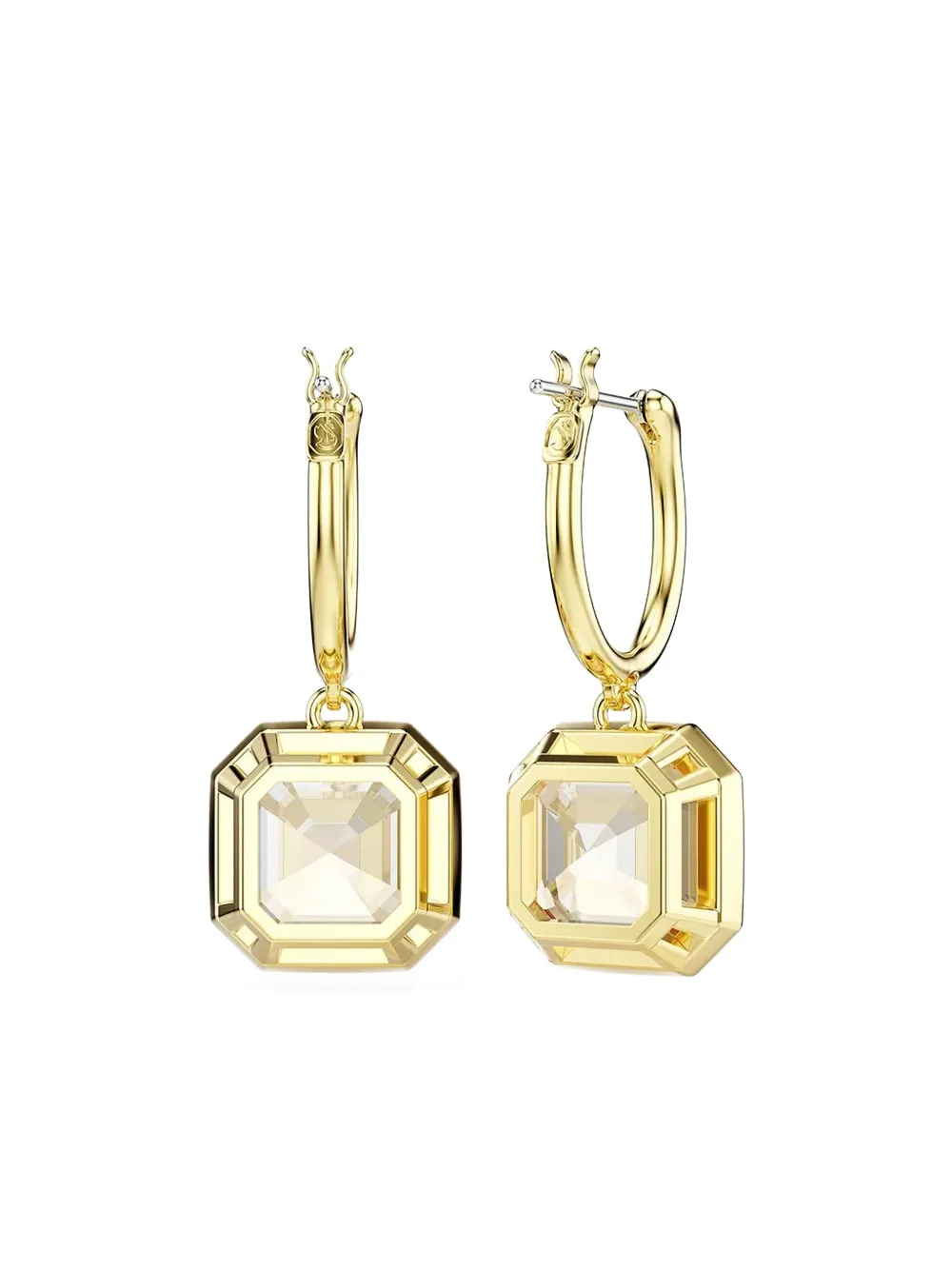 Swarovski Millenia gold-tone crystal-embellished hoop earrings - Swarovski Millenia gold-tone crystal-embellished hoop earrings -
