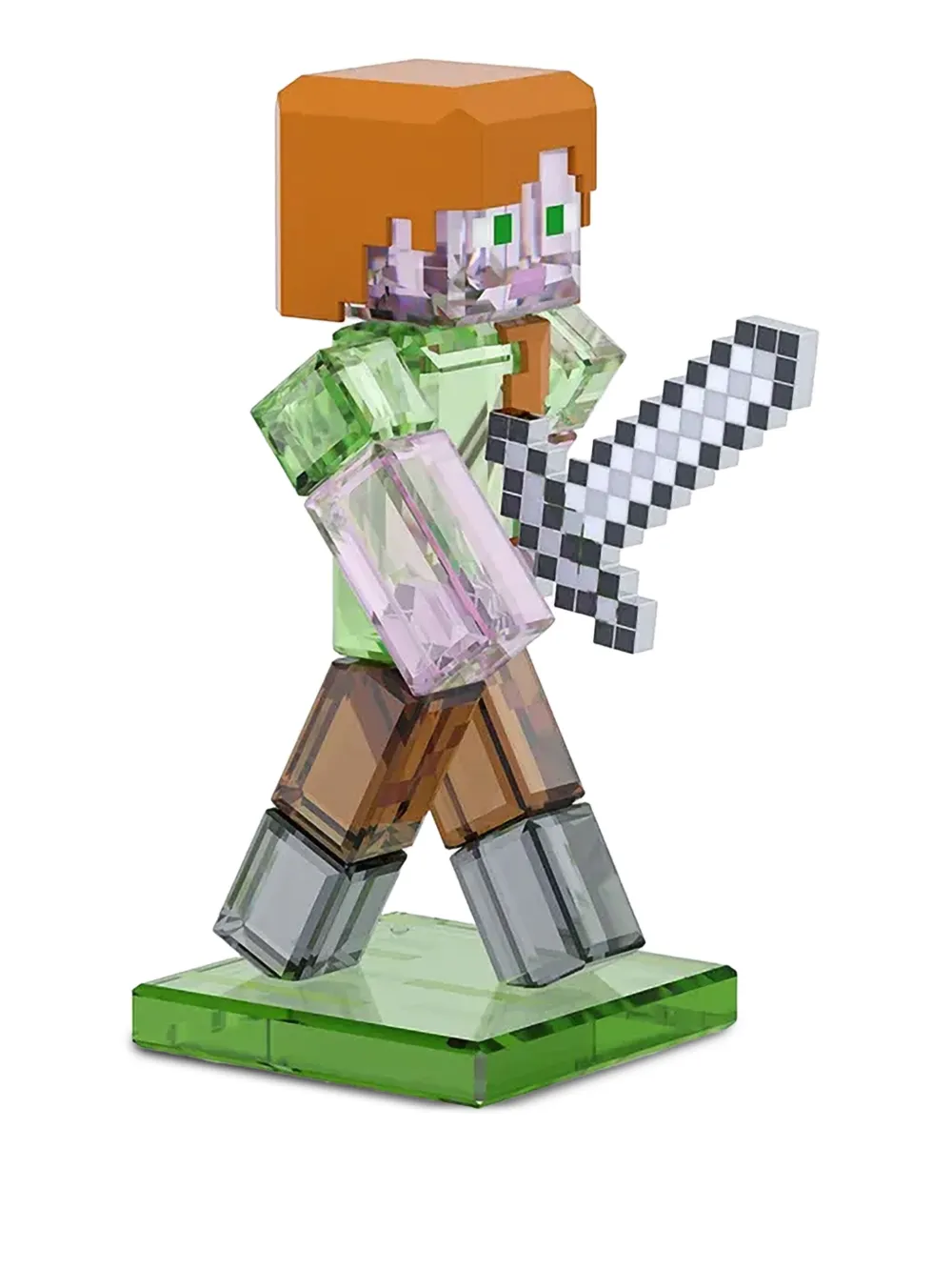Swarovski x Minecraft Alex crystal figurine | Decorative Accessories | Image 2