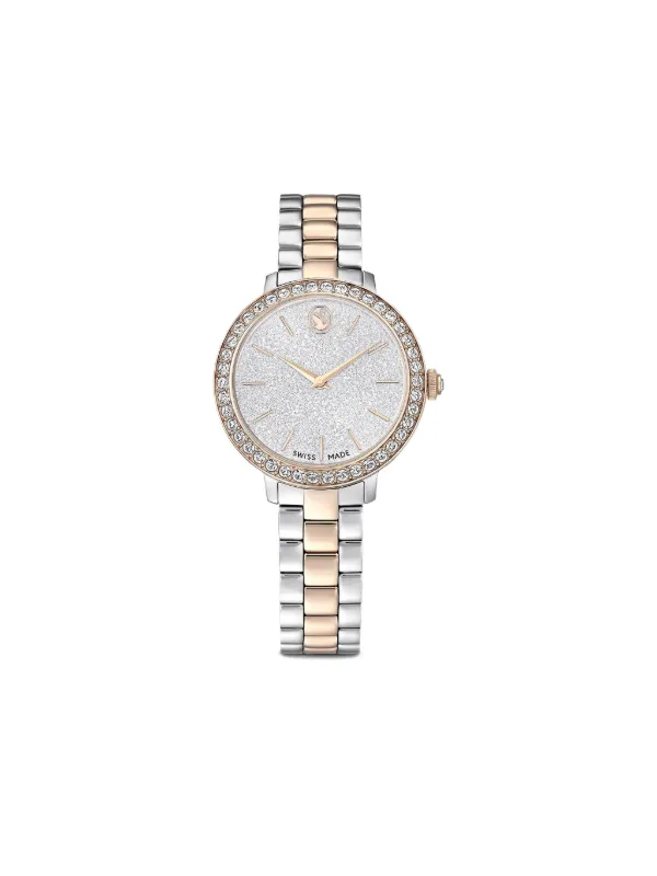 Swarovski マトリックス 3-link 30mm 腕時計 | シルバートーン