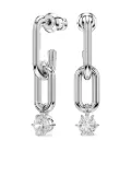 Swarovski Constella chain-link crystal earrings - Silver